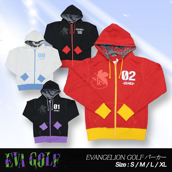 エヴァンゲリオン パーカー EVANGELION GOLF エヴァゴルフ EVA GOLFの通販
