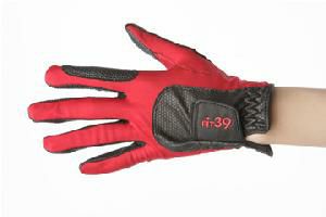 フィット39/FIT39 ゴルフグローブ 赤/黒 ミック/MIC1
