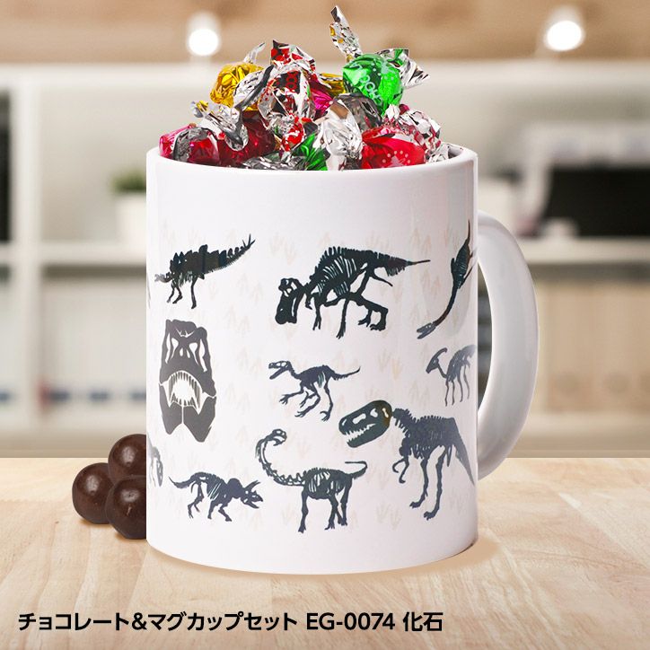 チョコレート＆マグカップセット EG-0074 化石の通販