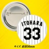阪神タイガース #33 糸原健斗 缶バッジ（背番号デザイン）2