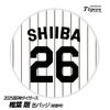 阪神タイガース #26 椎葉剛 缶バッジ（背番号デザイン）1