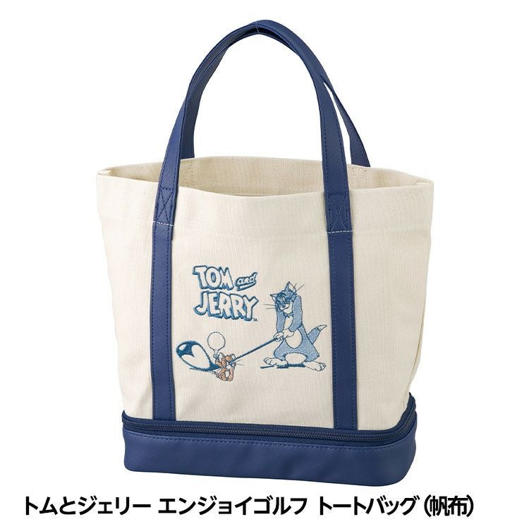 トム＆ジェリー エンジョイゴルフ 二層式トートバッグ ラウンドバッグ
