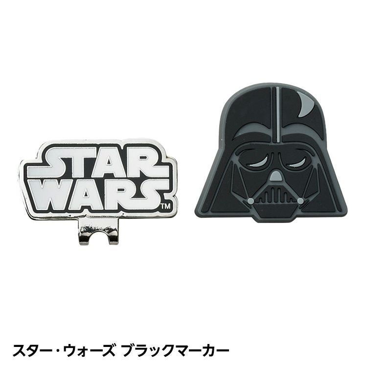 スター・ウォーズ ブラックゴルフマーカー クリップマーカーの通販