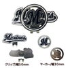 千葉ロッテマリーンズ クリップマーカー ゴルフ マーカー レザックス2