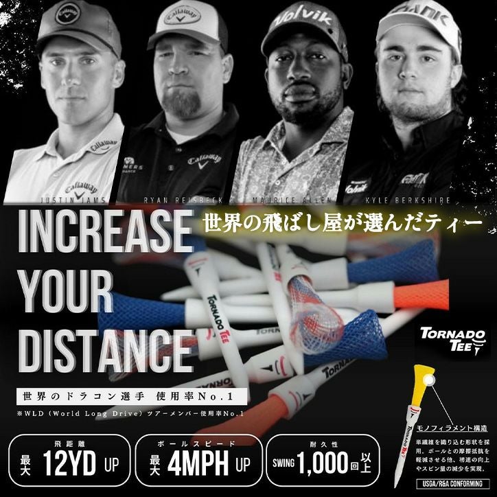 トルネードティー 阪神タイガースモデル（4本入り）TORNADO TEE5