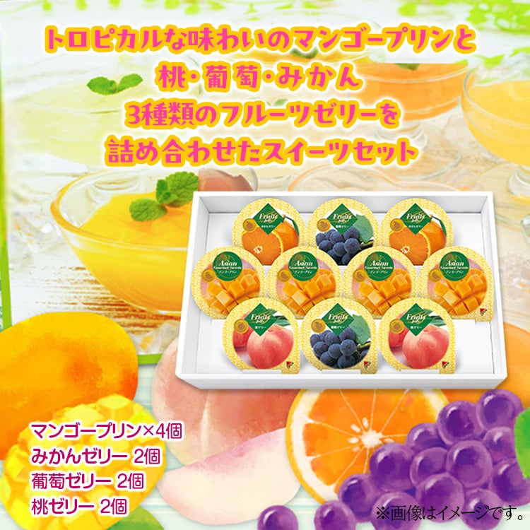 マンゴープリン&フルーツゼリーギフト 10個セット 金沢兼六製菓2