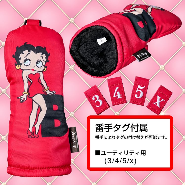 ベティちゃん ベティーブープ Betty Boop ヘッドカバー ユーティリティー/UT用3